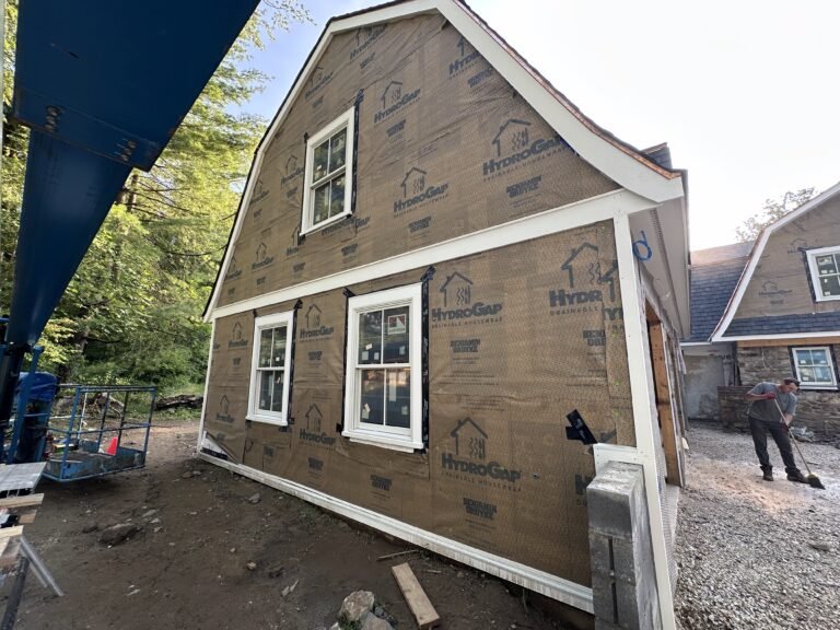 Re-Siding a Gambrel Home over Fieldstone in Kennett Square, PA