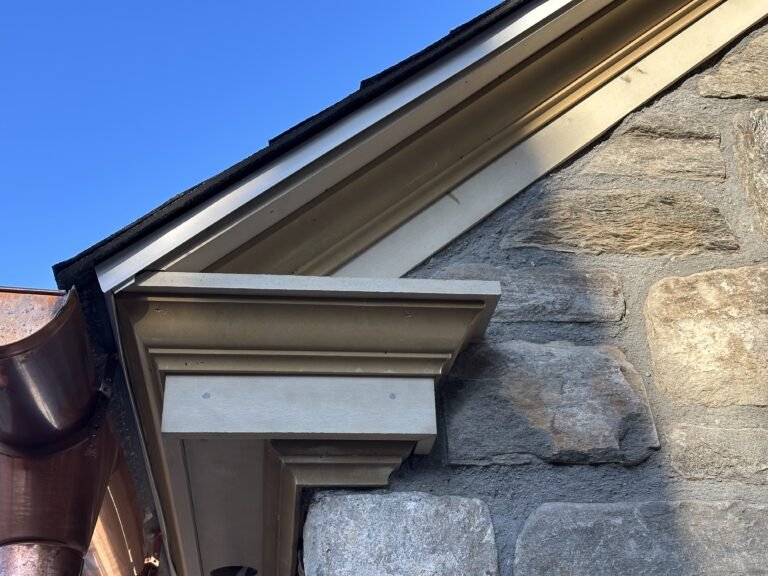 Copper Downspouts and Roofline Details in Lititz, PA